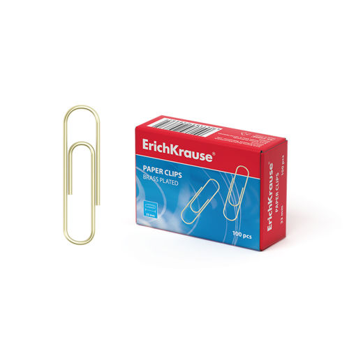 Picture of ERICHKRAUSE PAPER CLIPS BRASS 33MM